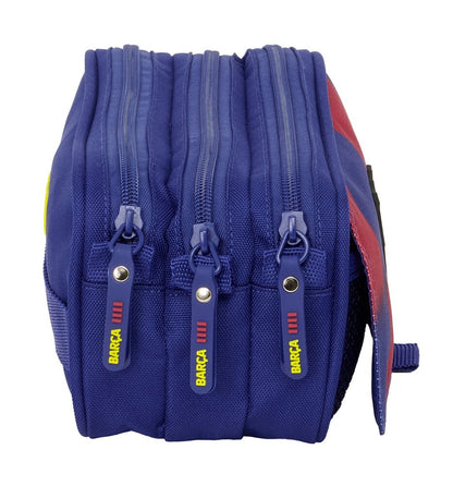 Portatodo triple F.C. Barcelona 25/26 azul y granate - 2