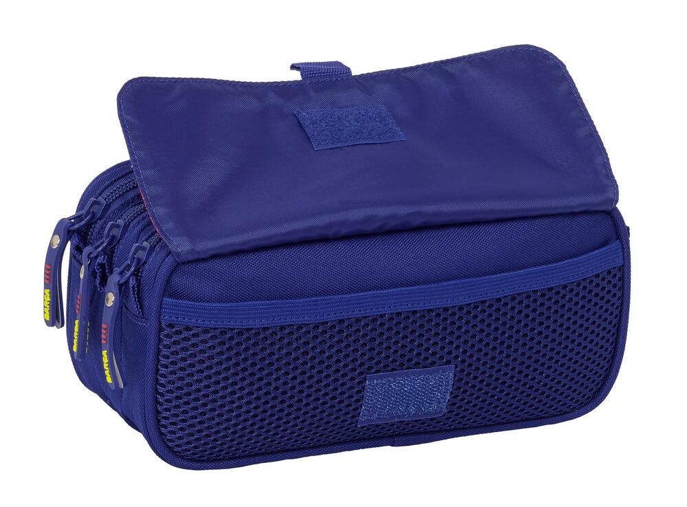 Portatodo triple F.C. Barcelona 25/26 azul y granate - 3