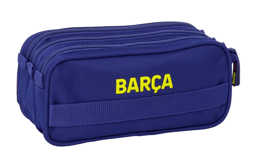 Portatodo triple F.C. Barcelona 25/26 azul y granate - 4
