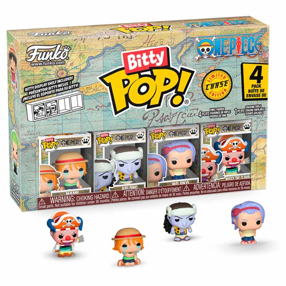Blister FUNKO de 4 figuras Bitty POP! de One Piece - 4