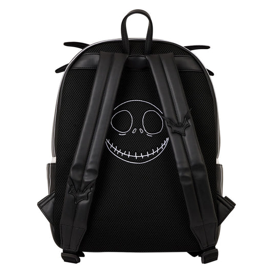 Mochila Loungefly de Jack Skellington negra con rayas blancas - 2