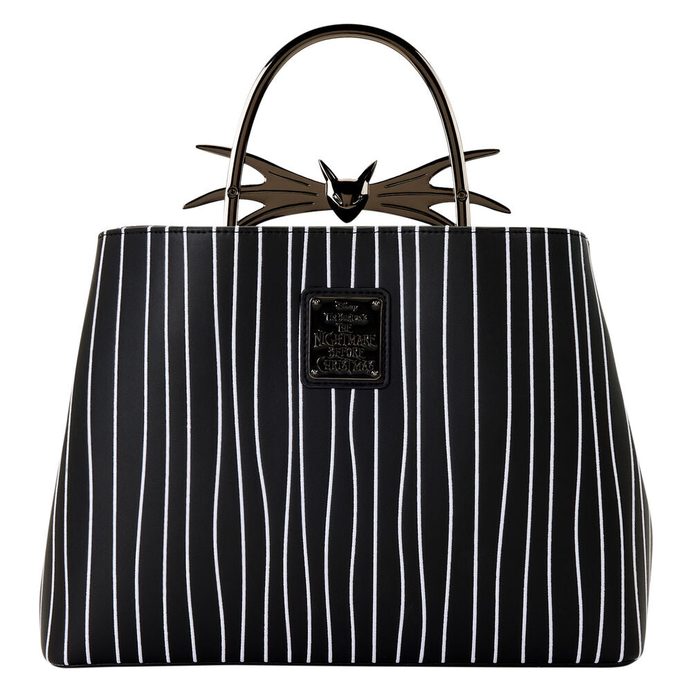 Bolso negro Loungefly de Jack Skellington con rayas blancas - 2