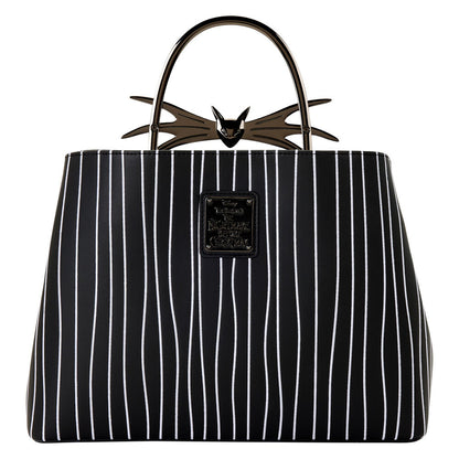 Bolso negro Loungefly de Jack Skellington con rayas blancas - 2