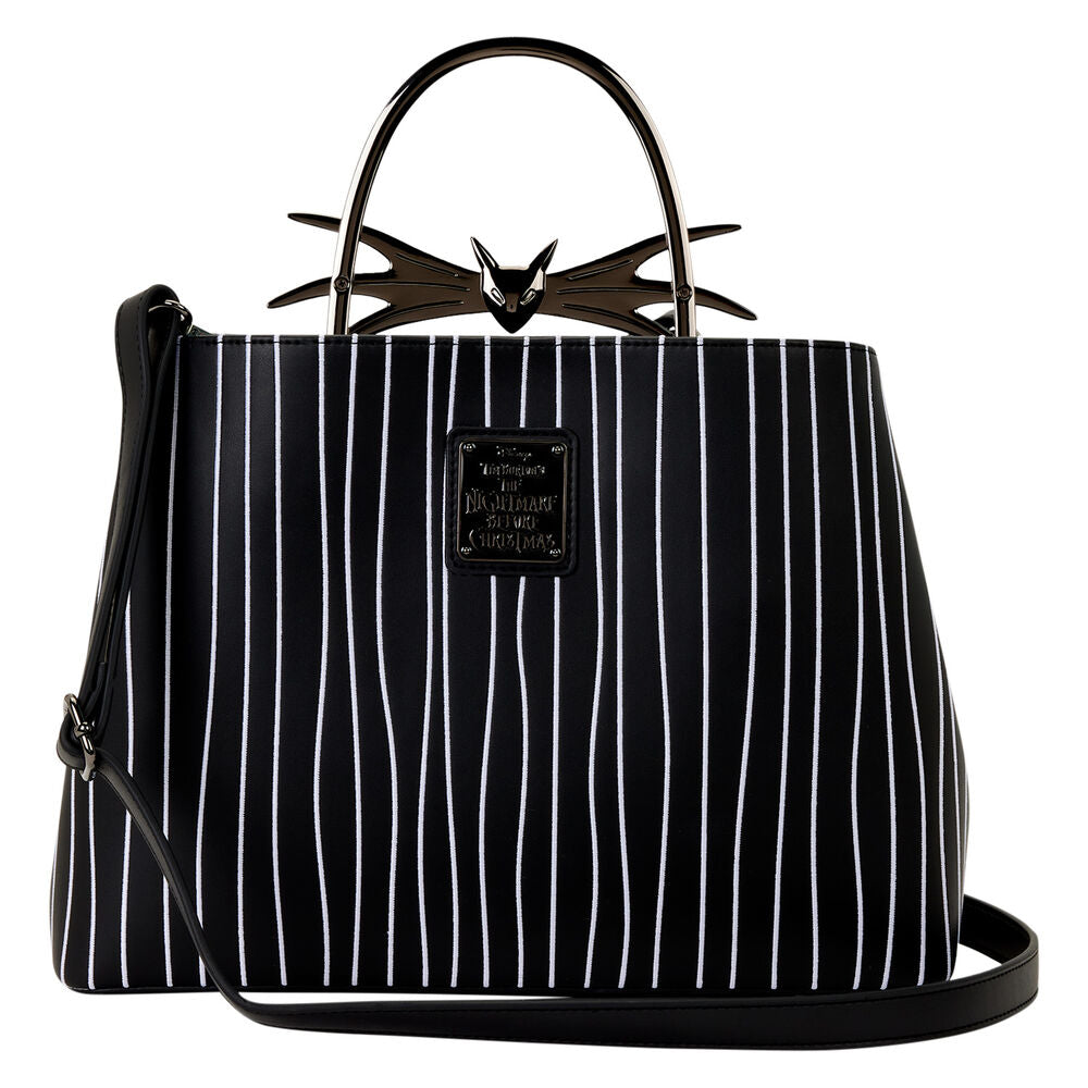 Bolso negro Loungefly de Jack Skellington con rayas blancas - 3