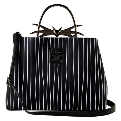 Bolso negro Loungefly de Jack Skellington con rayas blancas - 3
