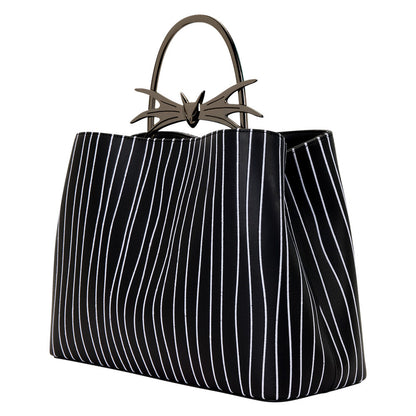 Bolso negro Loungefly de Jack Skellington con rayas blancas - 4