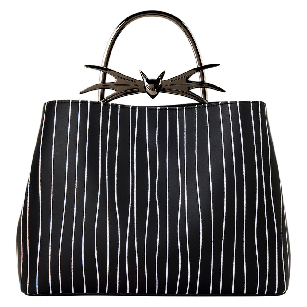 Bolso negro Loungefly de Jack Skellington con rayas blancas - 5