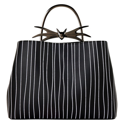 Bolso negro Loungefly de Jack Skellington con rayas blancas - 5