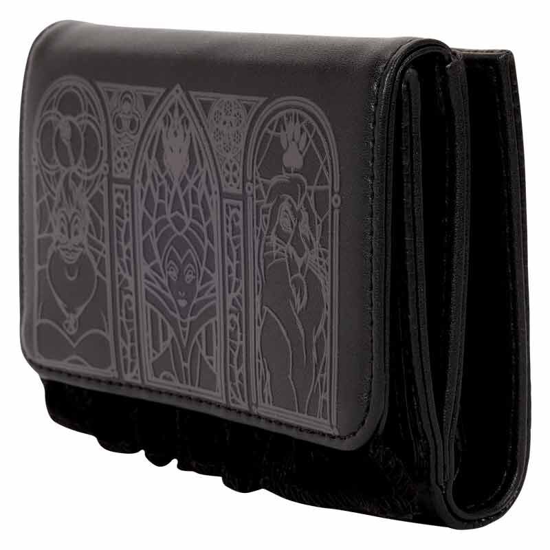 Cartera negra Loungefly de Disney Villanas con ilustraciones tonales - 2