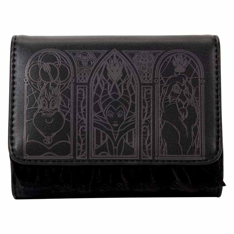 Cartera negra Loungefly de Disney Villanas con ilustraciones tonales