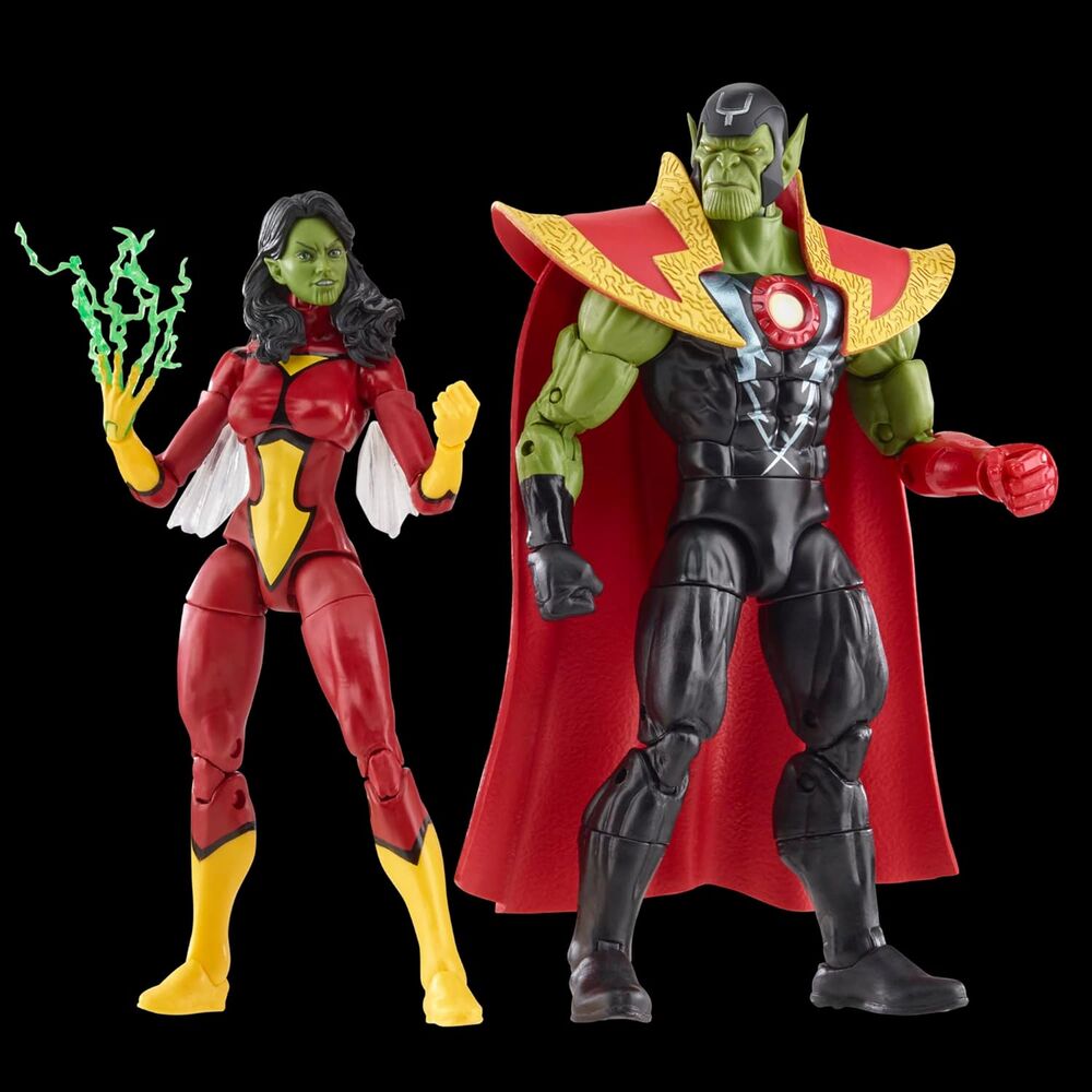 Figuras articuladas de Skrull Queen y Super Skrull Marvel de 15 cm - 5