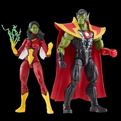 Figuras articuladas de Skrull Queen y Super Skrull Marvel de 15 cm - 5