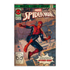 Póster de Spider-Man de Marvel sobre una ciudad