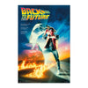 Póster de Regreso al Futuro con Marty McFly y el DeLorean