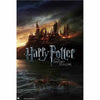 Póster de Harry Potter y las Reliquias de la Muerte con el castillo de Hogwarts