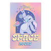 Póster de Stitch Disney Space Rocks con diseño espacial en tonos pastel