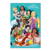 Póster vertical de Princesas Disney ERIK con princesas y personajes animales