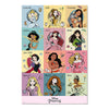 Póster Disney Princesas ERIK con 12 princesas en bloques de colores
