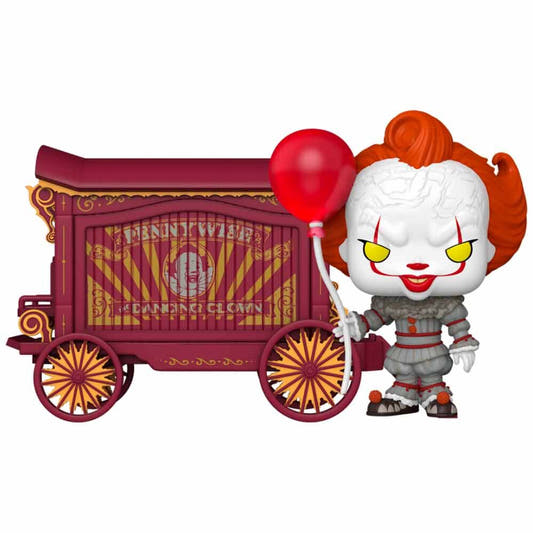 Figura Funko POP! Town de Pennywise con carro y globo rojo