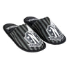 Pantuflas de adulto Wednesday negras y grises a rayas
