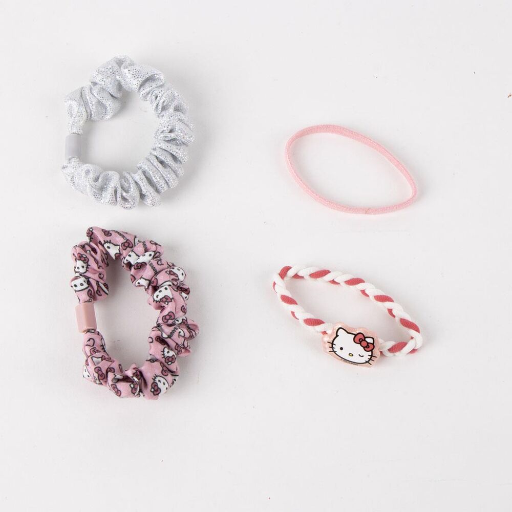 Blister de accesorios para el pelo Hello Kitty con pinzas y coleteros - 3
