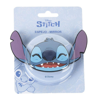 Espejo Disney de Stitch con rostro azul y orejas moradas