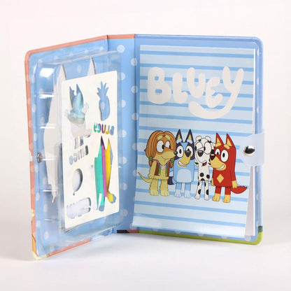 Set de cuaderno Bluey con estuche, personajes y útiles de escritura - 6