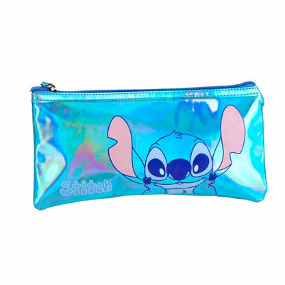 Portatodo iridiscente azul de Stitch Disney con cremallera - 2