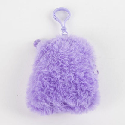 Monedero de peluche morado con diseño de Kuromi y clip superior - 2