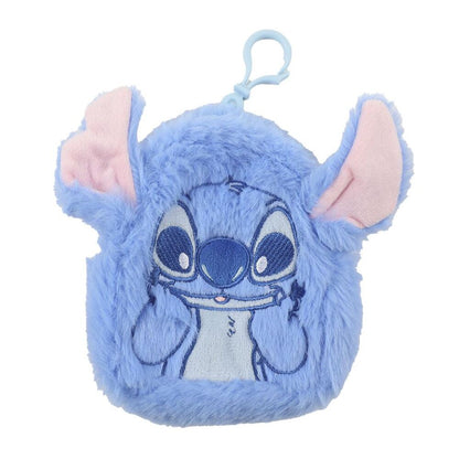 Monedero de peluche azul de Stitch Disney con mosquetón