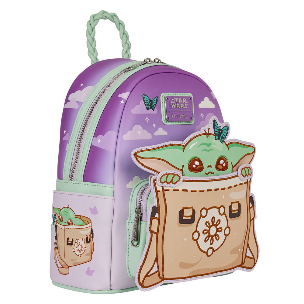 Mochila Loungefly de Grogu Star Wars en color morado - 5