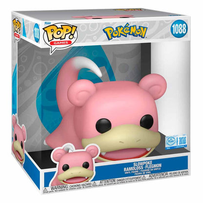Figura FUNKO POP! Jumbo de Slowpoke de Pokémon en color rosa