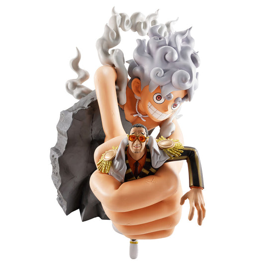 Figura One Piece de Luffy Gear 5 y Borsalino