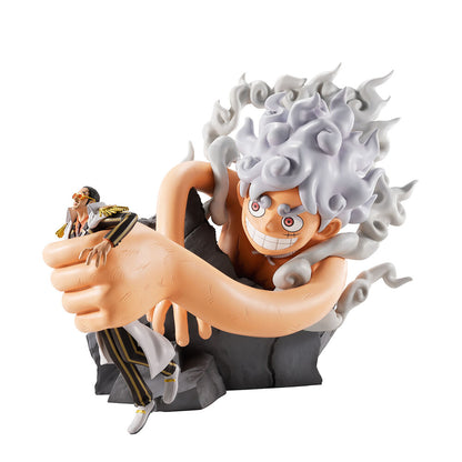 Figura One Piece de Luffy Gear 5 y Borsalino - 2