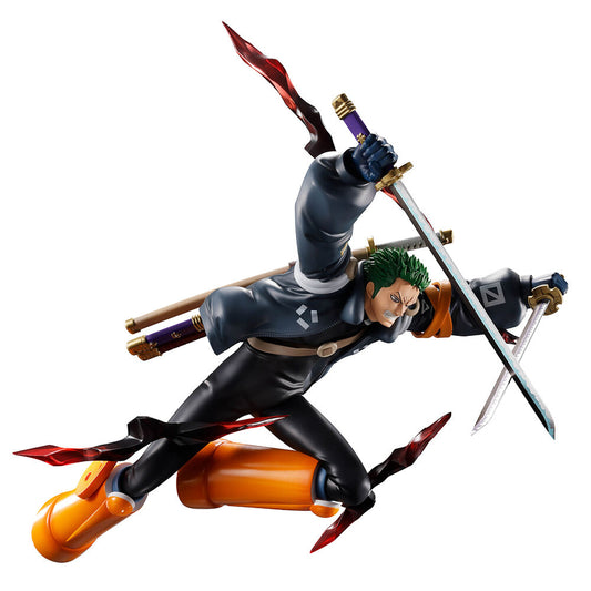 Figura Ichibansho de Roronoa Zoro con tres katanas y efectos de energía - 3
