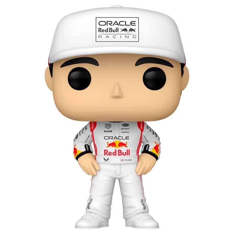 Figura Funko POP de Yuki Tsunoda con uniforme Oracle Red Bull Racing