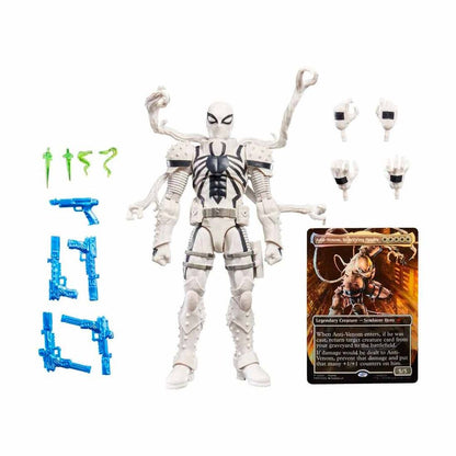 Figura articulada Agent Anti-Venom Marvel Legends con accesorios y carta de Magic: The Gathering - 2