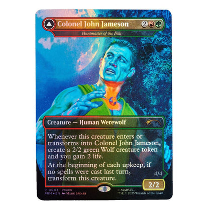 Figura articulada Man-Wolf de Magic: The Gathering con armadura verde y dorada, espada y arco - 6