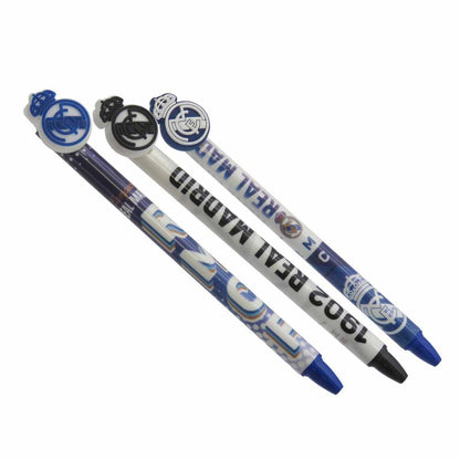 Bolígrafos borrables Real Madrid de tinta azul en diseños surtidos - 2