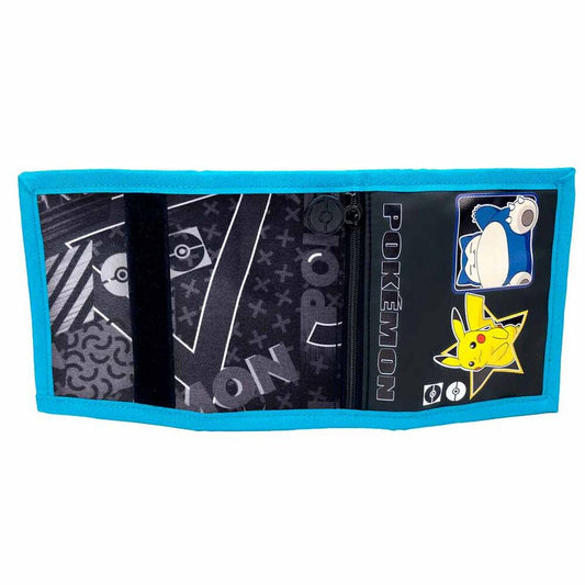 Billetera Pokémon Geo azul con Pikachu y Snorlax - 2