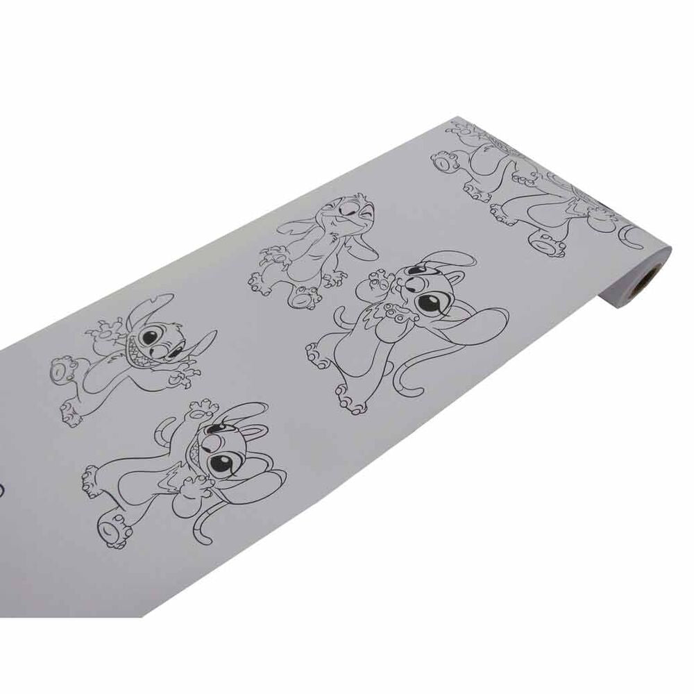 Estación de dibujo Roll & Go de Stitch Disney con rotuladores, ceras y stickers - 4