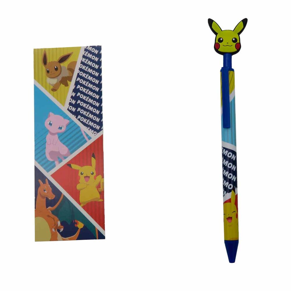 Set de papelería Pokémon con bloc, bolígrafo, subrayador, corrector y marcapáginas - 2