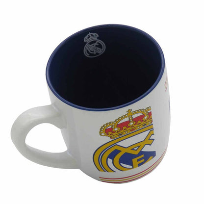 Taza bicolor del Real Madrid de 380 ml con escudo y lema - 2