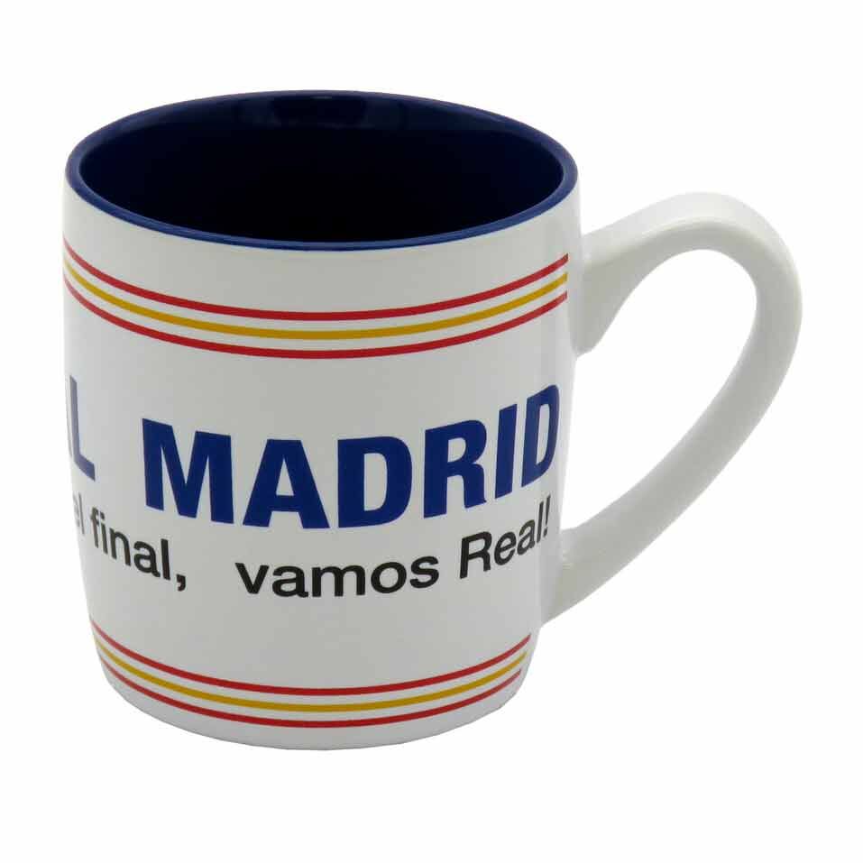 Taza bicolor del Real Madrid de 380 ml con escudo y lema - 3