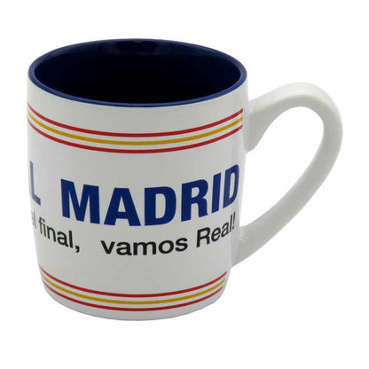 Taza bicolor del Real Madrid de 380 ml con escudo y lema - 3