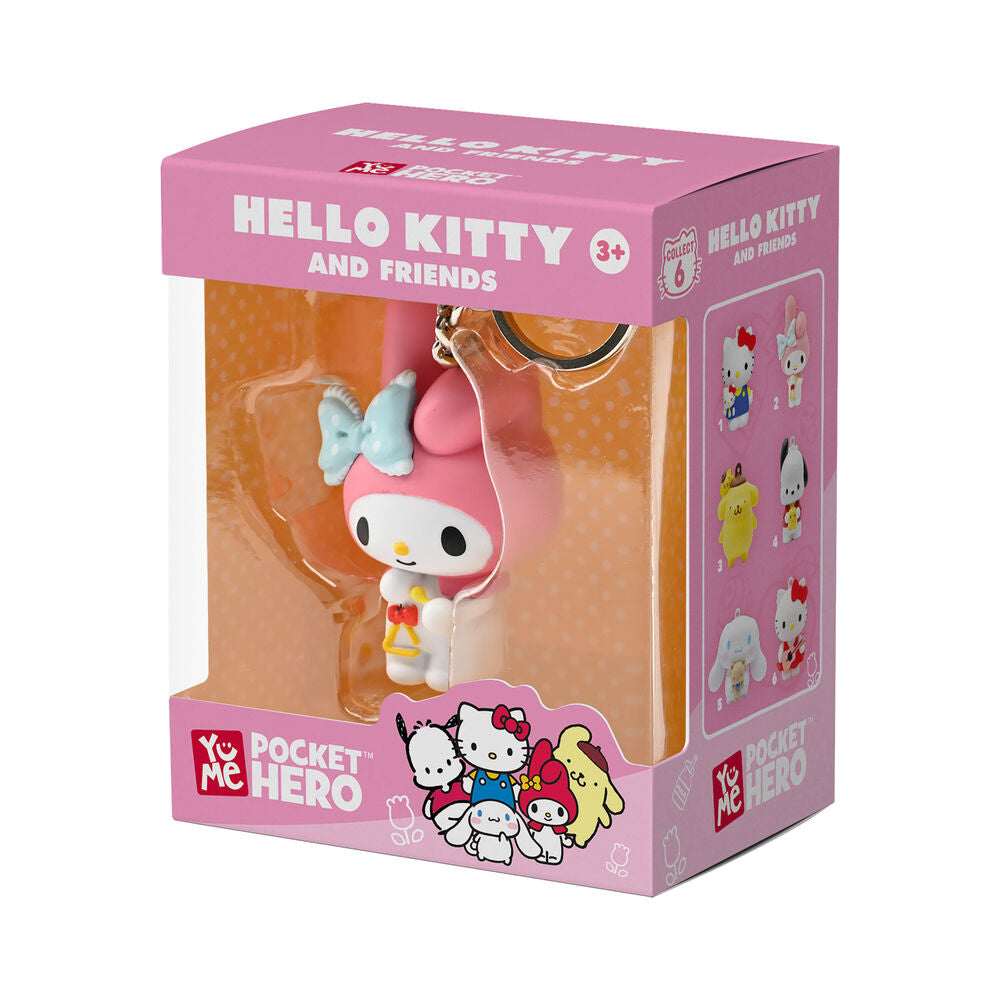 Llavero figura Hello Kitty y Friends surtido con cadena metálica - 11