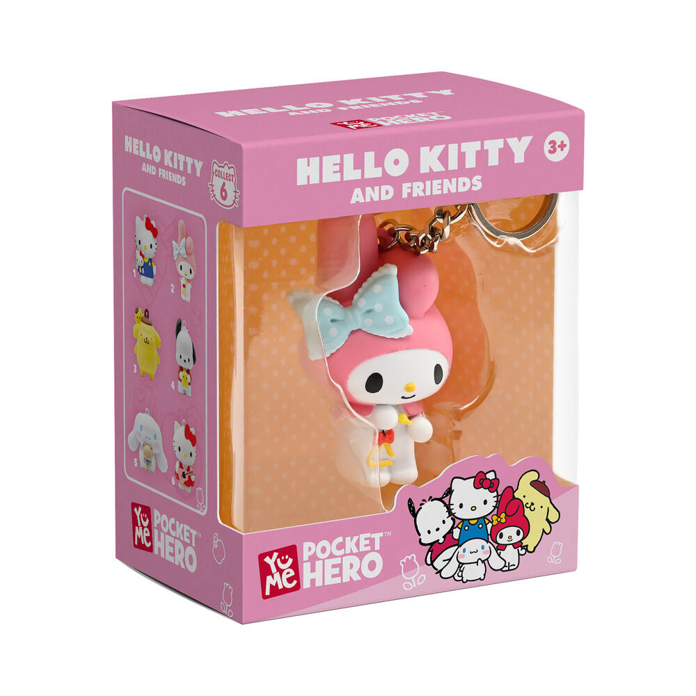Llavero figura Hello Kitty y Friends surtido con cadena metálica - 14