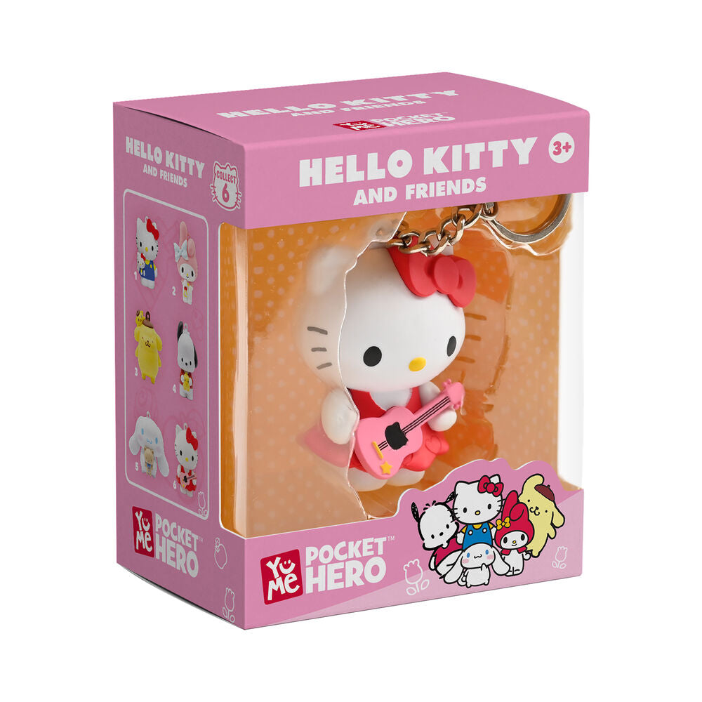 Llavero figura Hello Kitty y Friends surtido con cadena metálica - 26