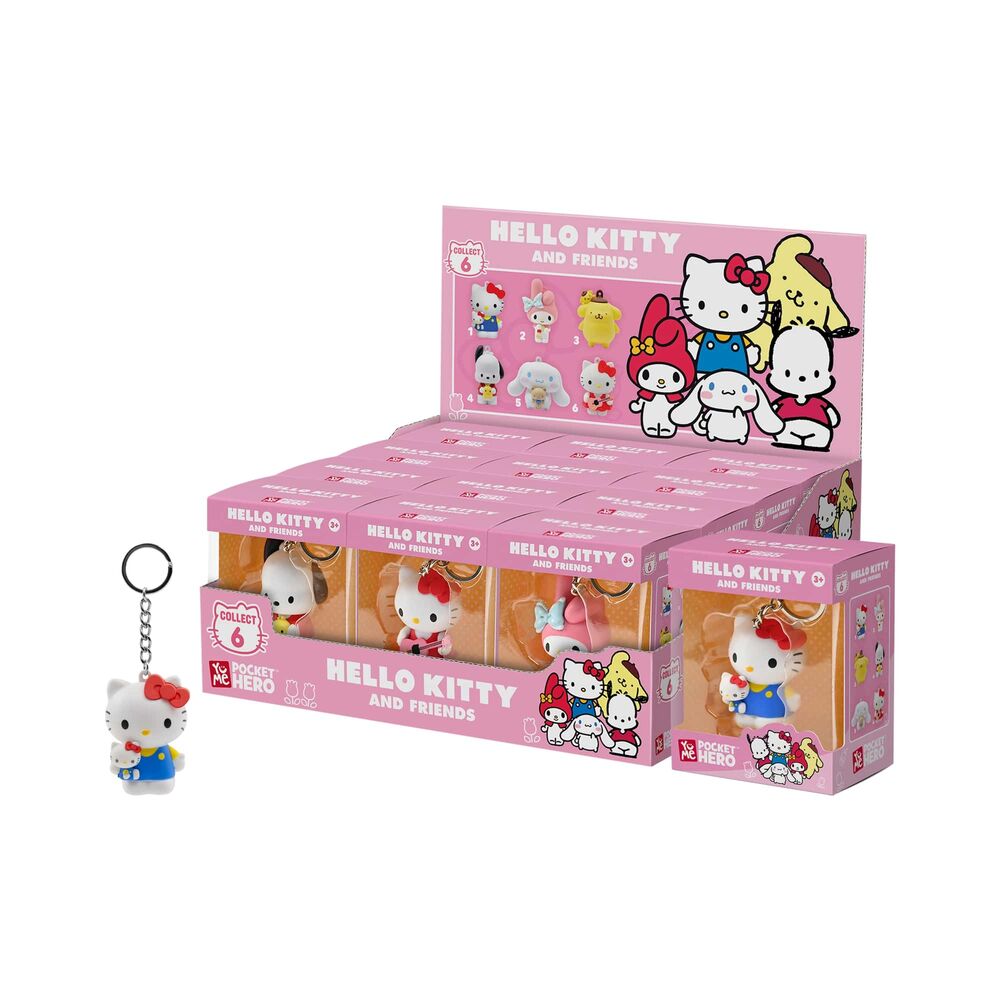 Llavero figura Hello Kitty y Friends surtido con cadena metálica - 2