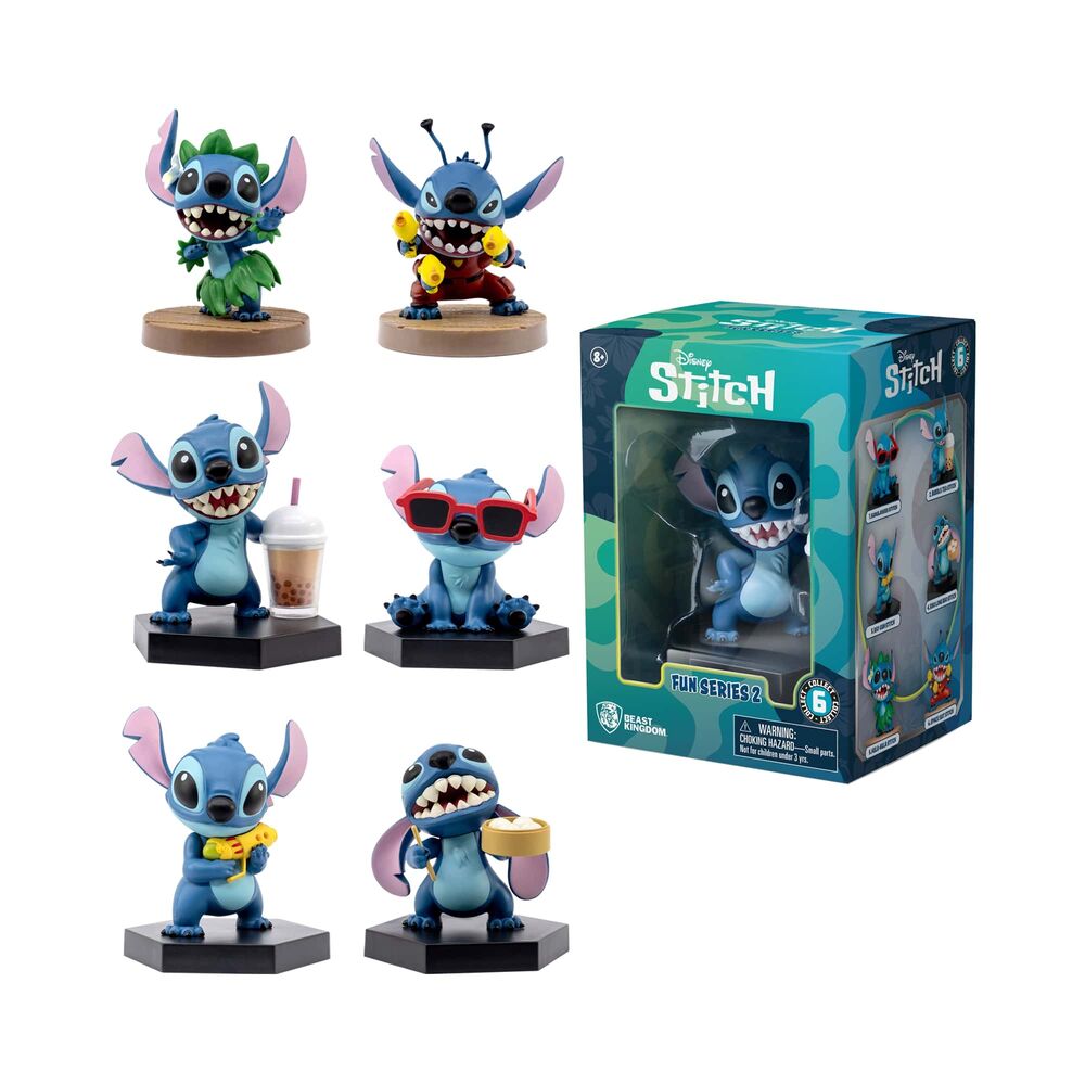 Figuras Stitch Disney surtidas de PVC con diferentes poses y accesorios